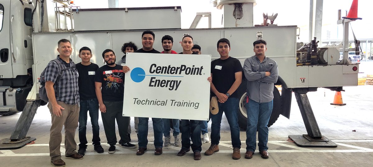 PISDCareerTech's tweet photo. Electrical students had the opportunity to tour CenterPoint Energy's Houston Operations Training Center this week. We are thankful for the invitation and the support of our PISD CTE students and programs and especially for keeping our city powered up! #PISDCTE #CTE #ctetx https://t.co/xOOK1tfhxH
