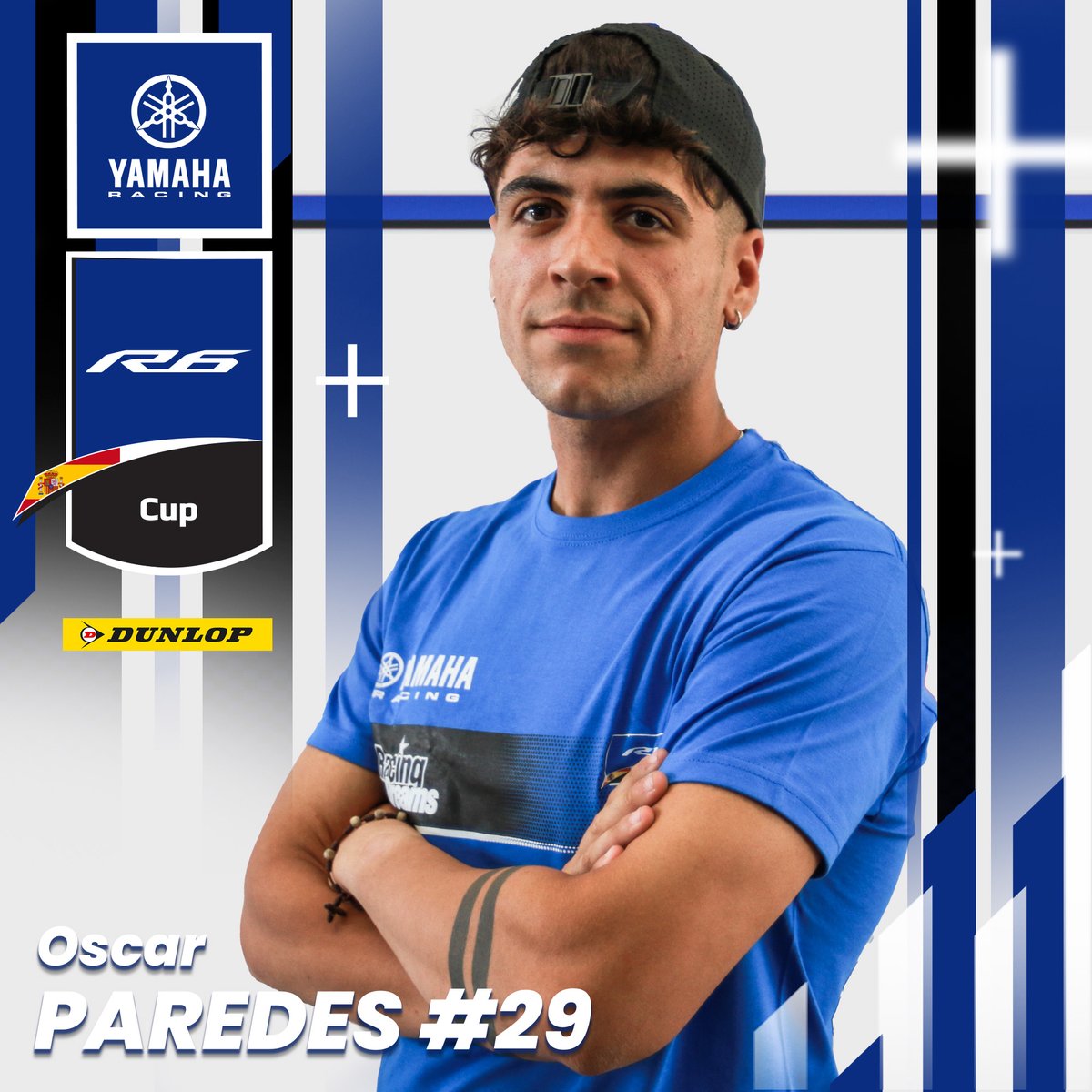 Óscar Paredes ya sabe lo que es subir al podio de Rookies en esta temporada gracias al segundo puesto que consiguió en Barcelona. ¡Seguro que el piloto de Don Benito lo dará todo por acabar la temporada entre los primeros!

#YamahaR6Cup