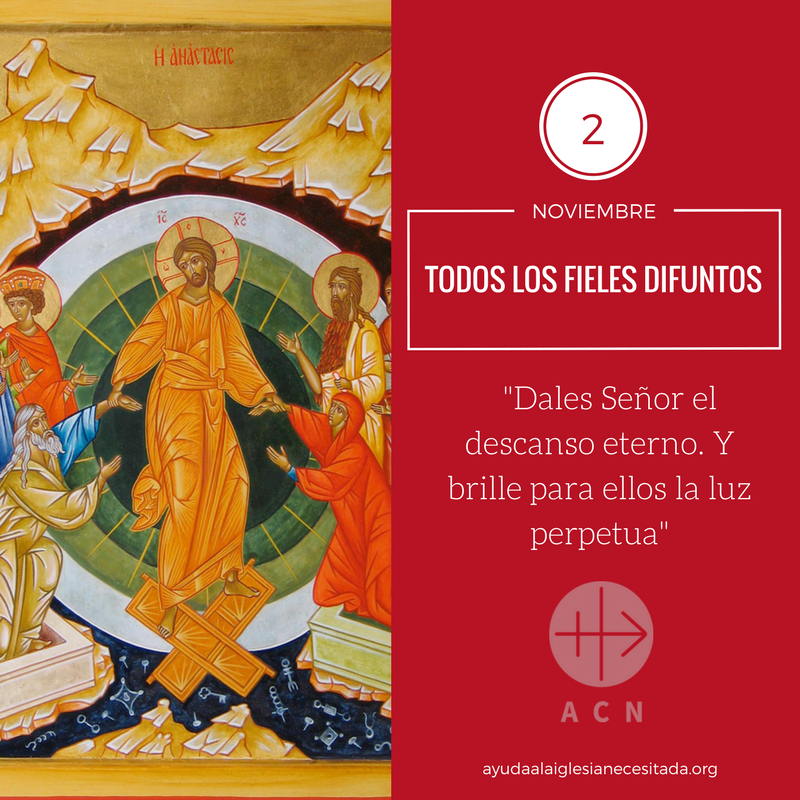AyudaIglesNeces's tweet photo. #FelizJueves Conmemoración de todos los fieles difuntos. La Iglesia ha querido dedicar este día especialmente a la oración por las almas que han dejado la tierra y aún no llegan al Cielo. Que sean purificadas de todo el pecado y gocen de la felicidad eterna
¡Rogad por nosotros! https://t.co/jkxWtDeQSn