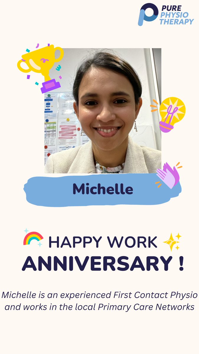Happy Work Anniversary Michelle! 👏

You are an asset to the team - We are lucky to have you! 🥳