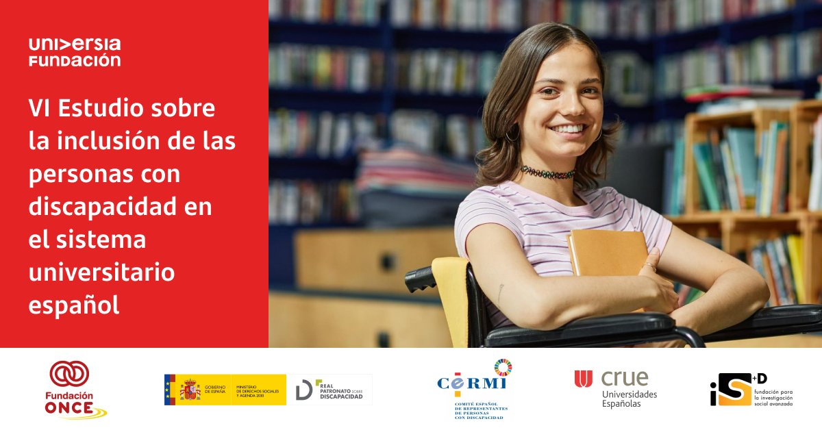 Fundación Universia (@funiversia) on Twitter photo El 60% de los estudiantes con #discapacidad cree que tendrá más dificultades que sus compañeros para encontrar trabajo. Presentamos el VI Estudio sobre la inclusión de las personas con discapacidad en el sistema universitario español en el CIUD <a href="/Fundacion_ONCE/">Fundación ONCE</a> 💙 El 60% de los estudiantes con #discapacidad cree que tendrá más dificultades que sus compañeros para encontrar trabajo. Presentamos el VI Estudio sobre la inclusión de las personas con discapacidad en el sistema universitario español en el CIUD <a href="/Fundacion_ONCE/">Fundación ONCE</a> 💙