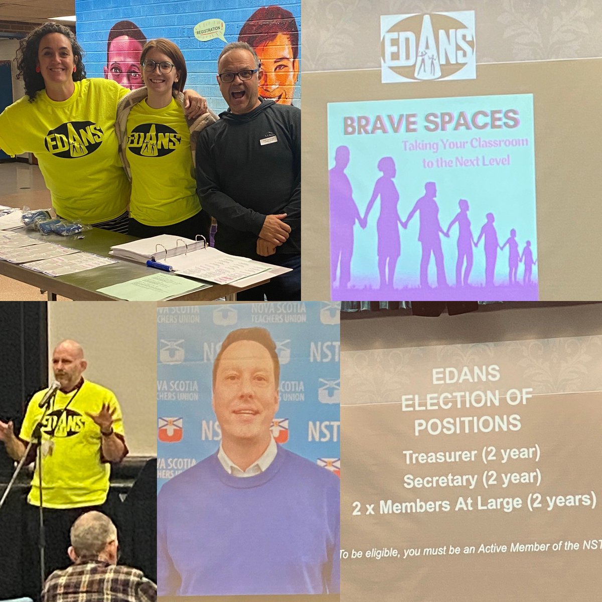 NSTUappl's tweet photo. Drama Educators’ Association Conference is underway! Congrats to the new exec members elected at the AGM, presided beautifully by #EDANS President David Zinck. Nice turnout of pre-service #teachers, too! Welcome! #NSTUappl #NSTU https://t.co/LXIJPm6lzn