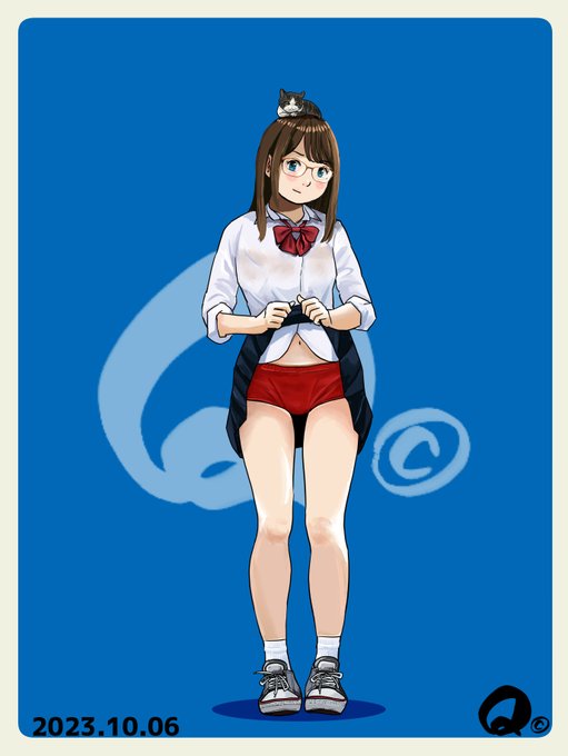 #今月描いた絵を晒そう 
10月の前半はブルマ絵ばかり描いてたなぁ😋
あ、どうでもいい事ですが今日投稿したイラストが、今年300枚目のイラストでした。とりあえず一日一枚、新作投稿してますので見てもらえると嬉しいです😊
ちな、2021年12月26日から670日連続新作投稿中で～す😱 