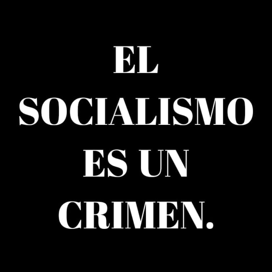 El SOCIALISMO ES UN CRIMEN DE LESA HUMANIDAD. #SocialismoEsMiseria  #SocialismoEsMuerte 
#SocialismoEsHambre 
#SocialismoEsPobreza 
#SocialismoEsCorrupción 
#SocialismoEsDesnutrición 
#SocialismoEsProstitución 
#SocialismoEsDesempleo 
#SocialismoEsMigración . 
#SocialismoNuncaMás