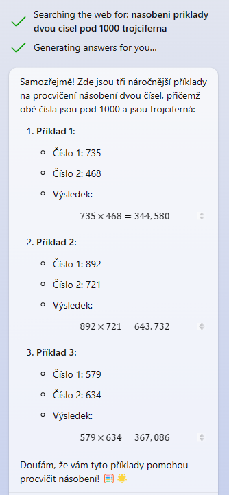 Kevintuitive's tweet photo. Nový Bing :-) 2 chyby ze 3 v početních příkladech  #bing #ai #fail #error #microsoft https://t.co/h2YPbxYwqa