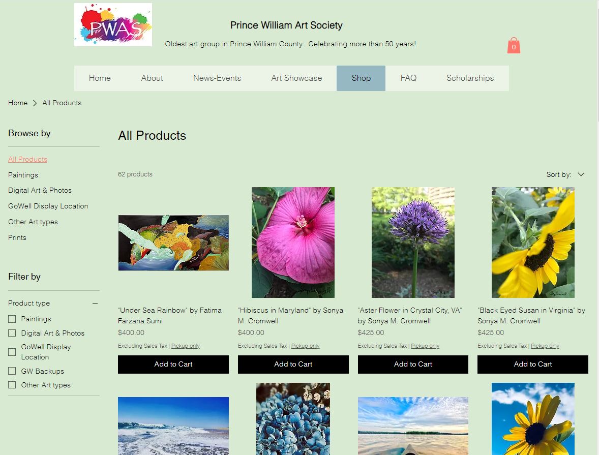 PWASVirginia's tweet photo. Artistry Spin: Post 417: PWAS Art Store and the GoWell Artwork https://t.co/1l06vvSiZP #GoWellStonebridge #PrinceWilliamArtSociety #PWAS #artforsale #FineArtPWC #VirginiaArtists #GoWellArt https://t.co/iDjJHrkpQr