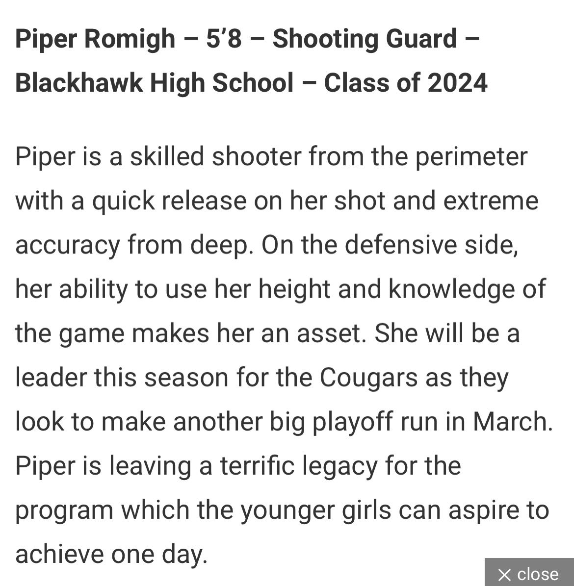 Lady Cougars tweet media