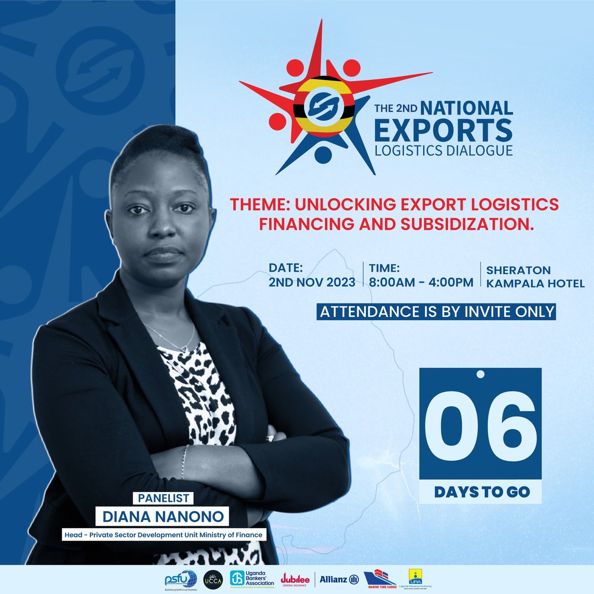 Ugaman01's tweet photo. The National Logistics Dialogue is getting closer, 6 days left to this mind opening gathering that will bring together exporters to deliberate on major issues affecting their industry and draw solutions. 
Theme: "Unlocking Export Logistics Financing and Subsidization. #NELD23 https://t.co/az0za68CdW