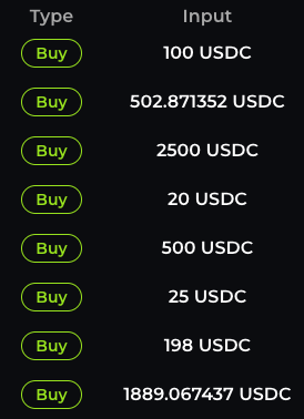 bids are flowing now