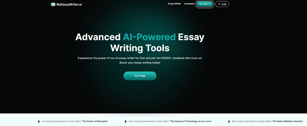 JoshCole2361's tweet photo. The Ultimate Guide to the Best AI Essay Writers: Your Academic Writing Solution
https://t.co/iqB0QBlNes
#MyEssayWriterAi #AiEssayWriterAi #bestaiessaywriter #essaywriter https://t.co/sYdUSlcq2O