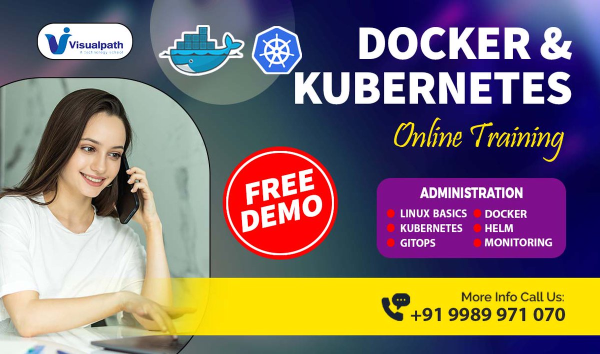 NavyatejaV's tweet image. Visualpath is the Leading and Best Software Online Docker Training institute in Ameerpet. Call on - +91-9989971070.
Visit: visualpath.in/DevOps-docker-…
#dockerandkubernetes #kubernetesonline #Visualpath #FreeDemo #online #helm #onlineclasses #GitOps #Docker #ansible #DevOps #linux