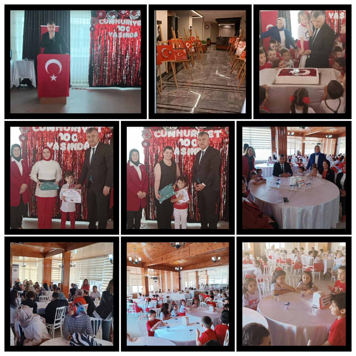 Hacı Atiye ve Gülizar Kahve Anaokulunun  Cumhuriyetimizin 100. yılı etkinlikleri kapsamında düzenlediği “Cumhuriyet 100 Yaşında”temalı resim yarışmasında dereceye giren öğrencilerimize İlçe Milli Eğitim Müdürümüz <a href="/mehmetalikatip1/">Mehmet Ali KATİPOĞLU 🇹🇷</a>'nun katılımıyla  ödülleri takdim edildi.