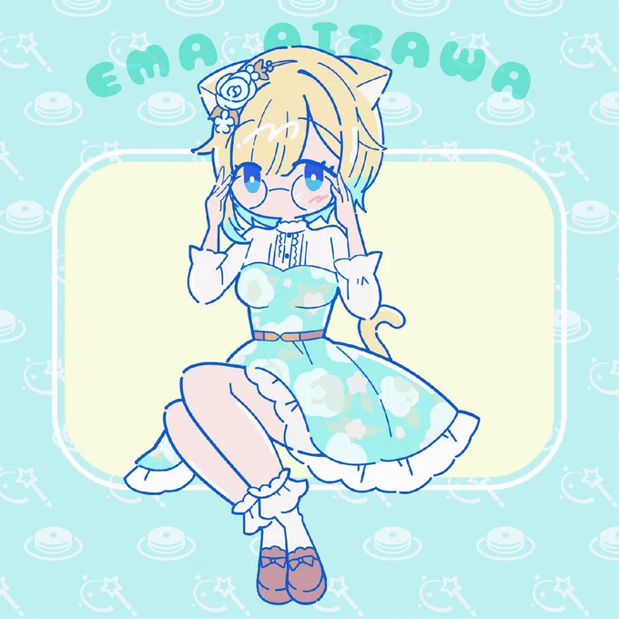 『 ねこみみ。 』#えまぁーと #るなぱれっと 