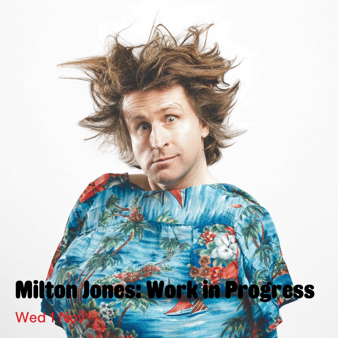 💥JUST ANNOUNCED💥 Award-winning comedian and Mock the Week panellist @themiltonjones brings his brand new Work in Progress show to Dugdale Arts Centre. 🗓️Wed 1st Nov 2023 ⏰19:30 🎟️£15 dugdaleartscentre.co.uk/whats-on/milto…
