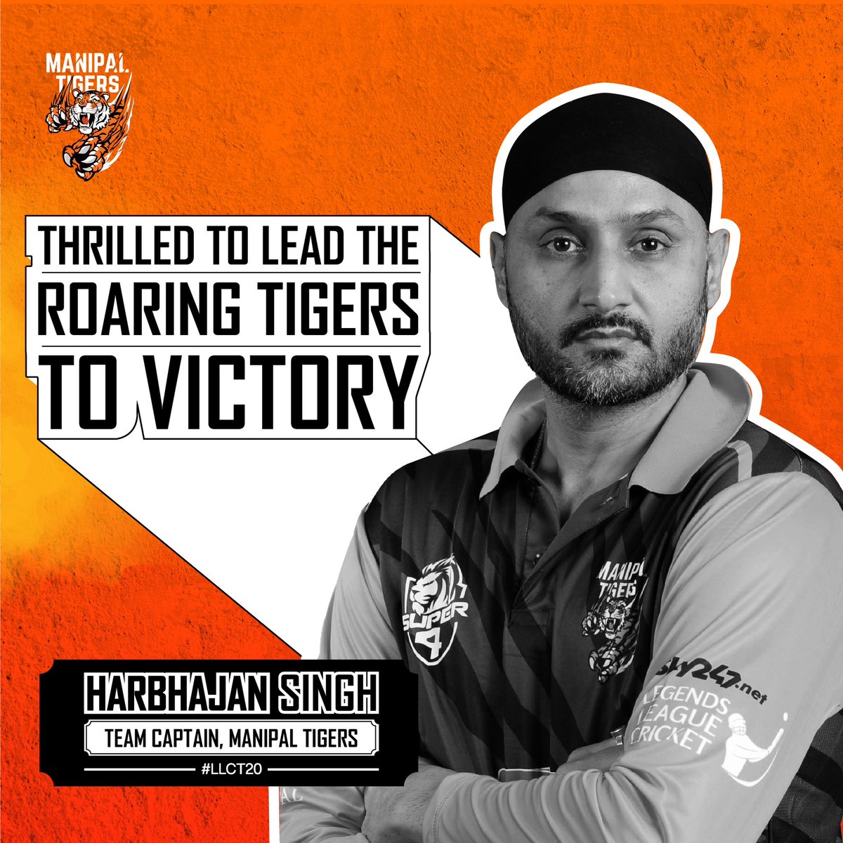 Ready to lead the Manipal Tigers once again this season at #LLCT20!
@manipal_tigers @llct20

#ManipalTigers #CricketFever #BossLogonKaGame #LegendsLeagueCricket