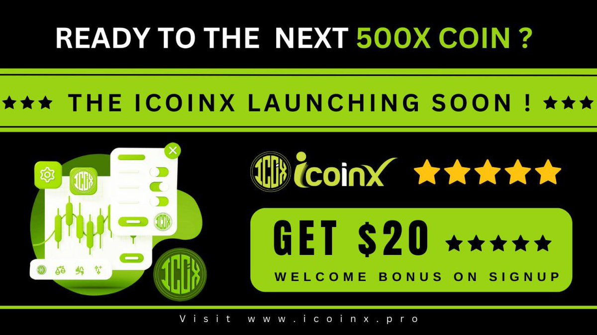 icoinX_official's tweet photo. 🤩Register to get an extra $20 reward https://t.co/GFUVC0vPs3