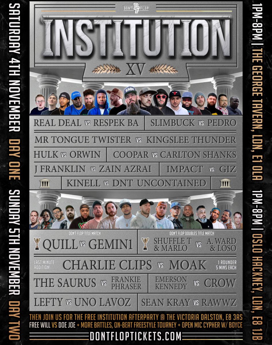 DNT_UncontaineD's tweet image. @DontFlop #INSTITUTION15 #2dayEvent #SatNov4th #LondonUk🇬🇧 @sinister_cinema Vs @DNT_UncontaineD 🔥🔥🔥