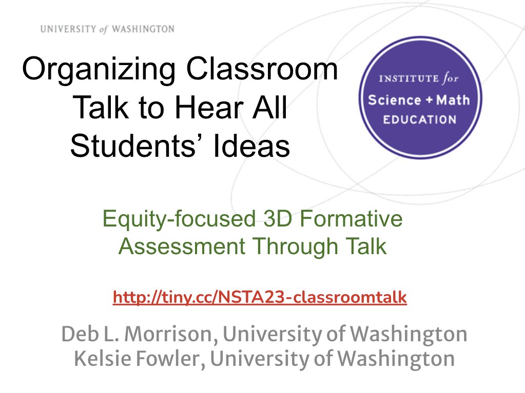 Philip Bell (@philiplbell) on Twitter photo Come talk about classroom talk, #NSTA23! Conv Center Room 3501D @ 8am Friday!
@educatordeb & <a href="/KelsieFowler18/">Kelsie Fowler</a> will engage the room in a powerful set of #SciEd discussion resources & approaches!
Part of the <a href="/STEMTeachTools/">STEM Teaching Tools</a> pathway…
stemteachingtools.org/news/2023/nsta…
PLS RT #NGSSchat #NGSS Come talk about classroom talk, #NSTA23! Conv Center Room 3501D @ 8am Friday!
@educatordeb & <a href="/KelsieFowler18/">Kelsie Fowler</a> will engage the room in a powerful set of #SciEd discussion resources & approaches!
Part of the <a href="/STEMTeachTools/">STEM Teaching Tools</a> pathway…
stemteachingtools.org/news/2023/nsta…
PLS RT #NGSSchat #NGSS