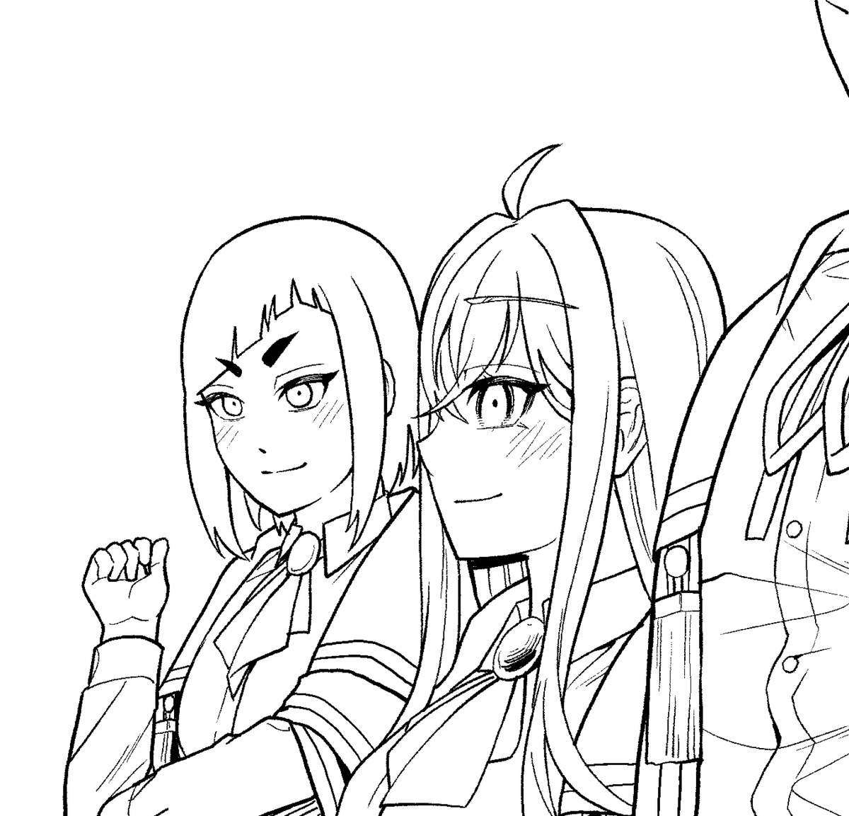 自分で描いた女の子キャラが可愛い～ 