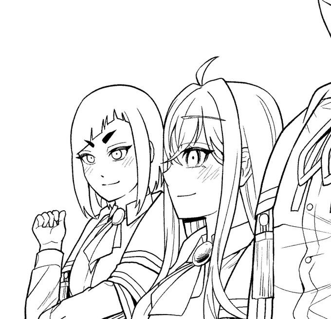 自分で描いた女の子キャラが可愛い～ 
