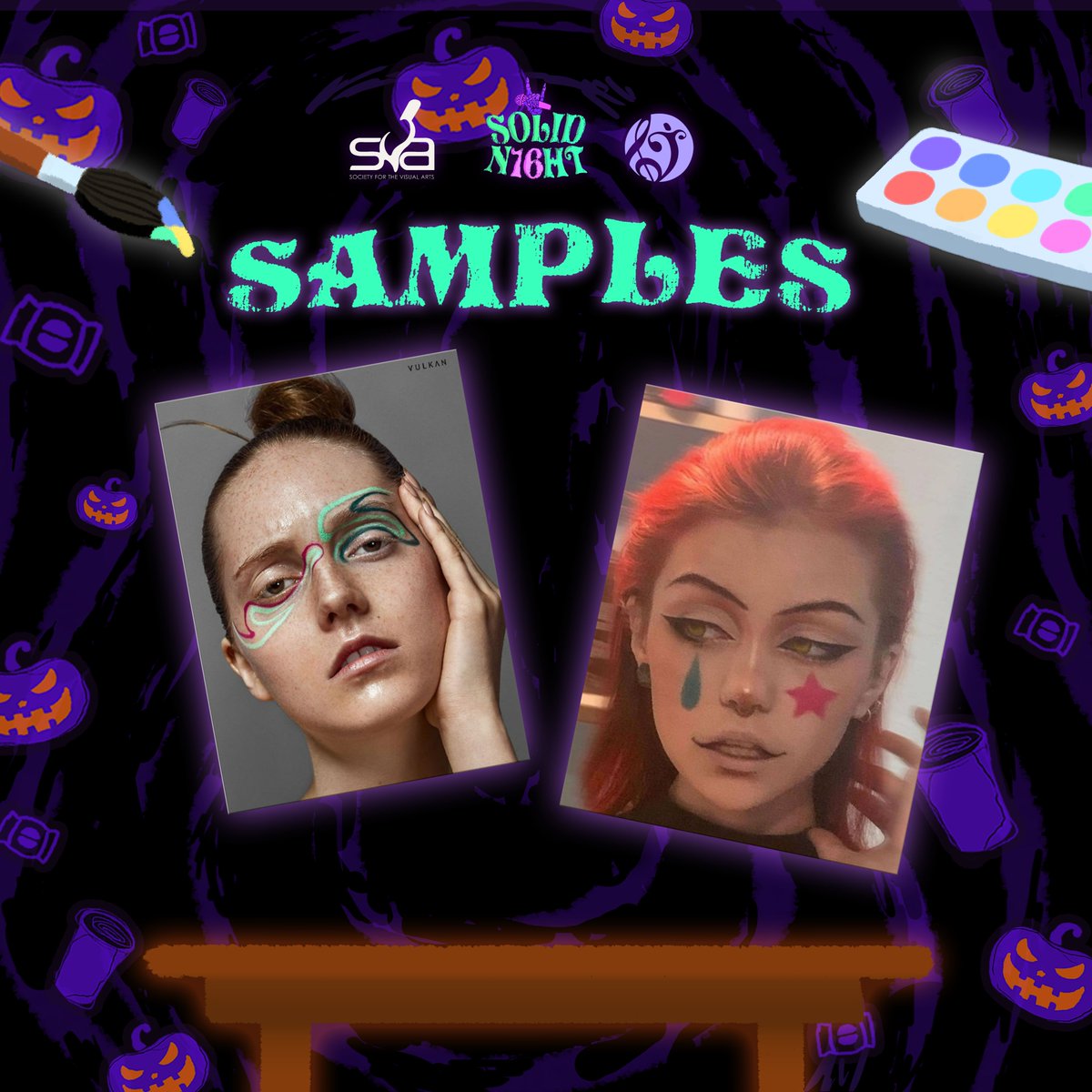 upbsva's tweet photo. Are you ready to unleash your inner ghoul at Soundcheck 16? 🎃👻

Visit the Society for the Visual Arts 🍬🦇 face paint booth, where our talented artists will work their magic 🧡

#SOUNDCHECK16 #SOLIDN16HT #SETUP_UPB https://t.co/LsOjI4Icyc