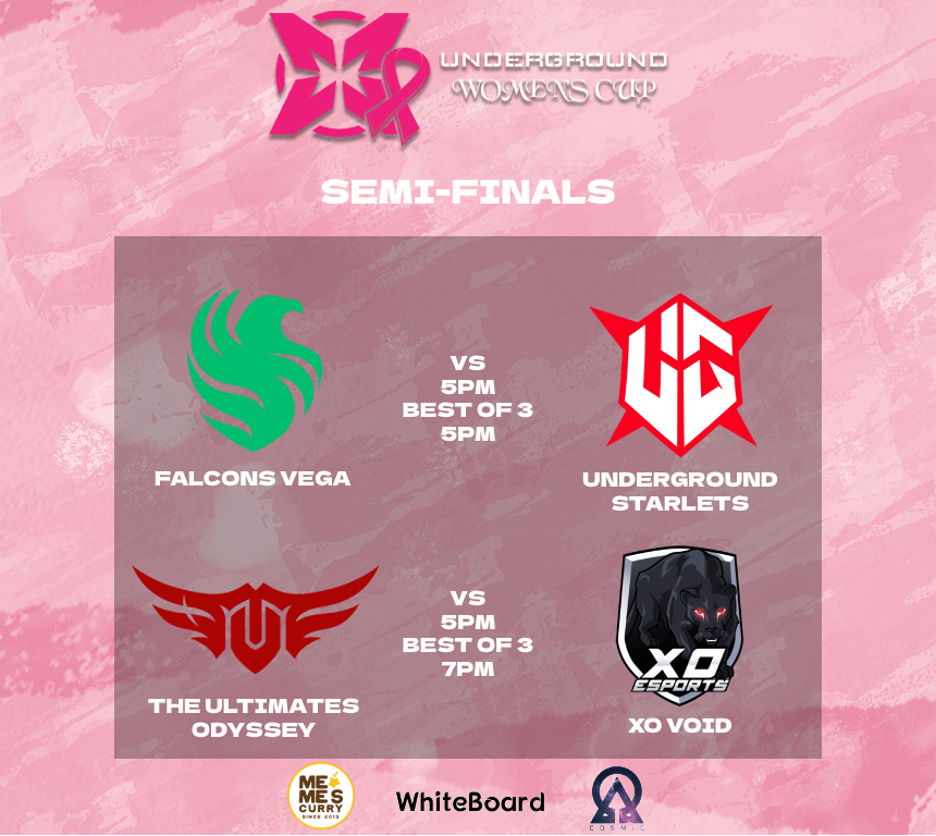UGSeries's tweet photo. HERE WE GO 🔥
SEMI FINALS 🏆

@FalconsEsport vs @Underground_gg 

@TheUltimatesgg vs @XOEsportsSA 

Your Host and caster for the Finals:
@Meerax96 
@Aitch_op 
@lshxsl 

LIVE: https://t.co/fZrE3WkGJm

#UGseries 🏆 https://t.co/G5dwZLmjRq