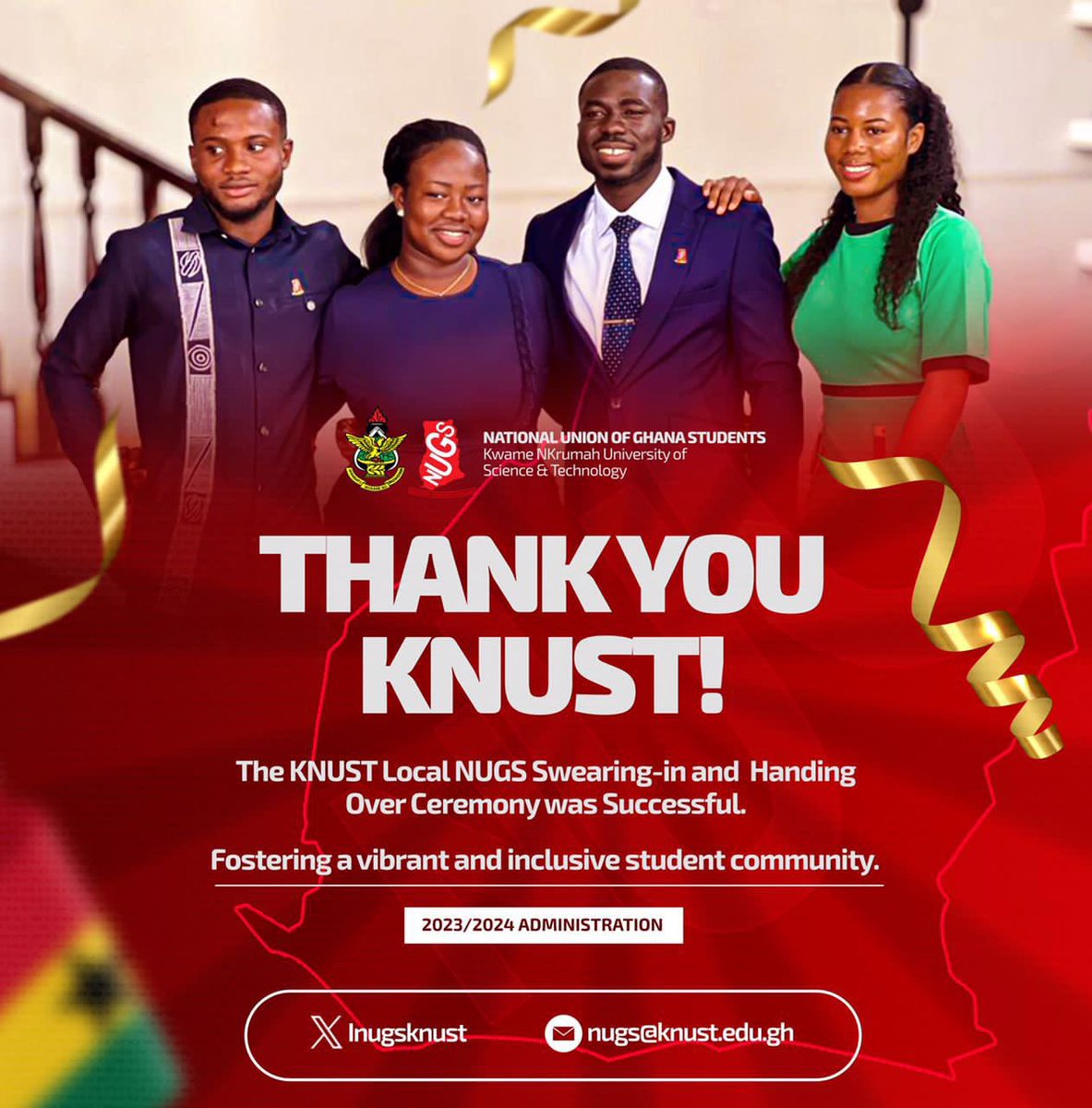 amohbrothers97's tweet photo. On Wednesday, I joined the @lnugsknust handling over and it was another experience worth it• I am very convinced that @HonSK7 and his executives will do greater things for the union and KNUST at large• Make us proud @lnugsknust executives 23/24• 
#ALUTACONTINUA 💪 https://t.co/MoQ1cq2gAc