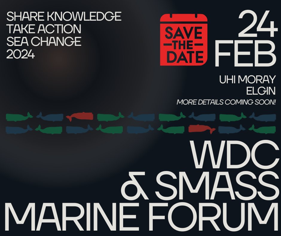 The next Marine Forum will be happening on the 24th February, 2024 in Elgin - save the date for what is sure to be another FINtastic day! More details to come soon 🐳