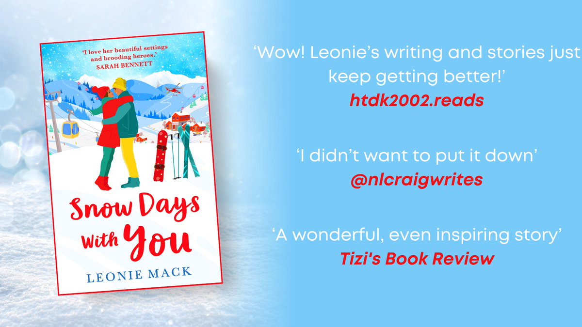 BoldwoodBooks's tweet photo. Thank you to @Tiziana_L, nlcraigwrites and htdk2002.reads for their reviews on the final day of the #SnowDaysWithYou by @LeonieMAuthor #blogtour
Pick up a copy today ➡️ https://t.co/eTMByVfBUX https://t.co/nF4Bc7xH6x