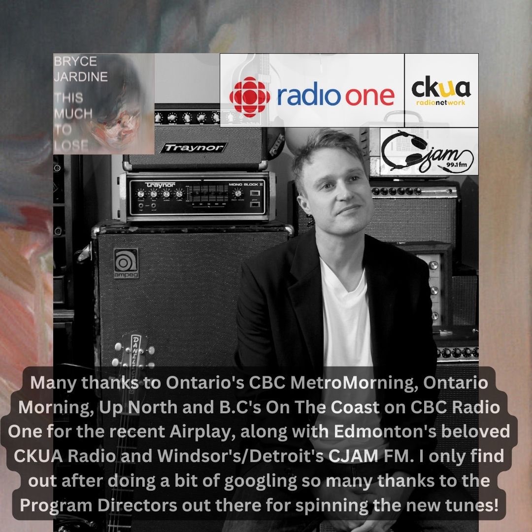 Many thanks ⁦<a href="/CBCOntMorning/">Ontario Morning</a>⁩ ⁦⁦<a href="/metromorning/">Metro Morning</a>⁩ ⁦<a href="/UpNorthCBC/">Up North</a>⁩ ⁦<a href="/OnTheCoastCBC/">On The Coast</a>⁩ ⁦<a href="/ckuaradio/">CKUA Radio</a>⁩ and ⁦<a href="/CJAMFM/">CJAM 99.1 FM</a>⁩ for the recent airplay! #indie #indiemusic #folkrock #canadianmusic #singersongwriter #radio