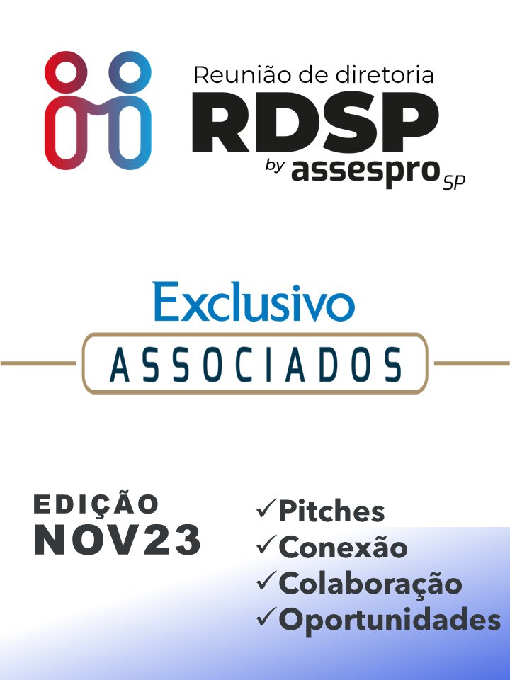 AssesproSP's tweet image. Está chegando a próxima RDSP - Reunião de Diretoria da ASSESPRO-SP 🔥🗓️ 21 de novembro de 2023📍Al Santos 880, 9º andar, Conjunto 91, Jardim Paulista, São Paulo/SP. Garanta seu lugar reservando-o aqui: bitlybr.com/qCPkL. Exclusivo para associados!🌟✨
#assesproSP #Inovação