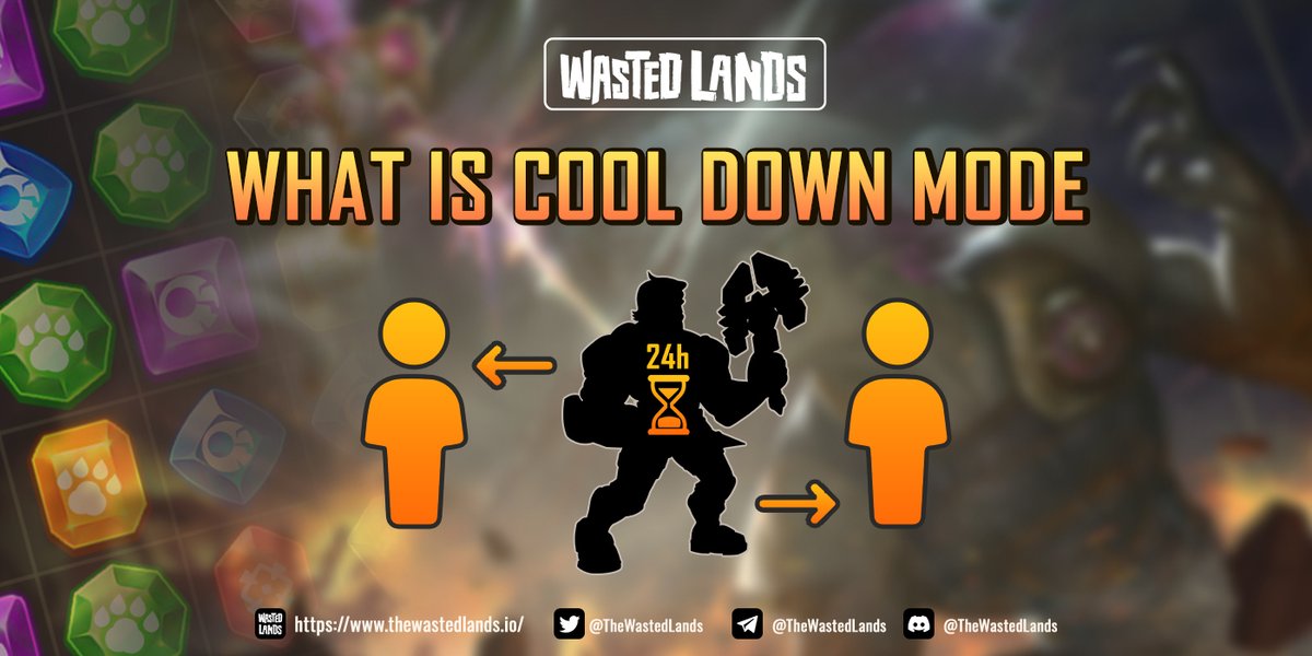 COOL DOWN MODE⏳

Transferring Warriors from one wallet to another will necessitate a 24-hour waiting period before joining the game

Warriors listed on Marketplace or in Staking can not be used to play

For additional information, please visit: the-wasted-lands-1.gitbook.io/the-wasted-lan…
