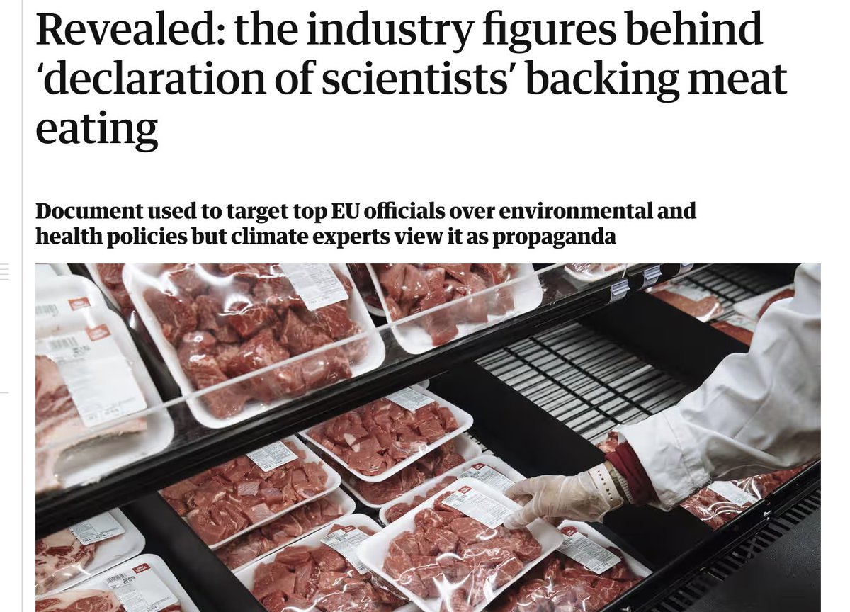 The meat lobby is the new fossil fuels lobby. Conflicts of interest, dodgy statistics, half-truths and outright lies: it's the same playbook we've seen so many times.