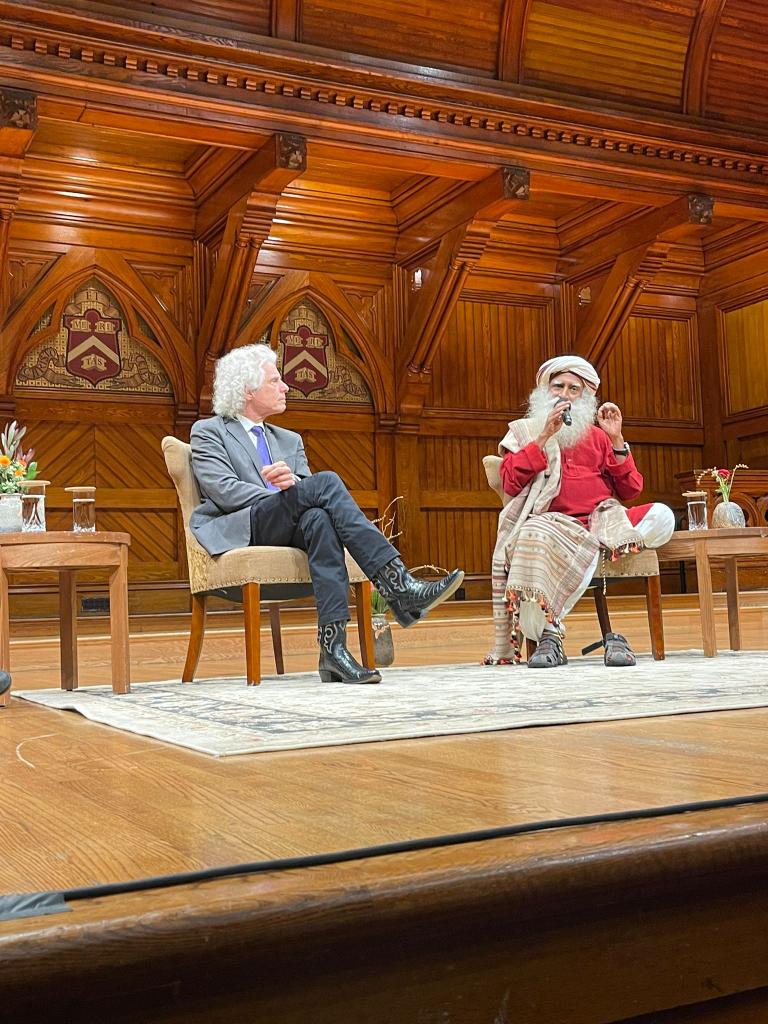 SadhguruJV's tweet photo. As all human experience comes from within us, if we don't learn how to create the most wonderful experiences for ourselves, in the unpleasantness of one's mind, we will end up creating an unpleasant world. It is a fact that when an individual human being is in a very pleasant experience they naturally do pleasant things in the world. This is the way forward. Creating a joyful human being. -Sg #SCCPConference #HarvardConsciousness @sapinker @balachundhar