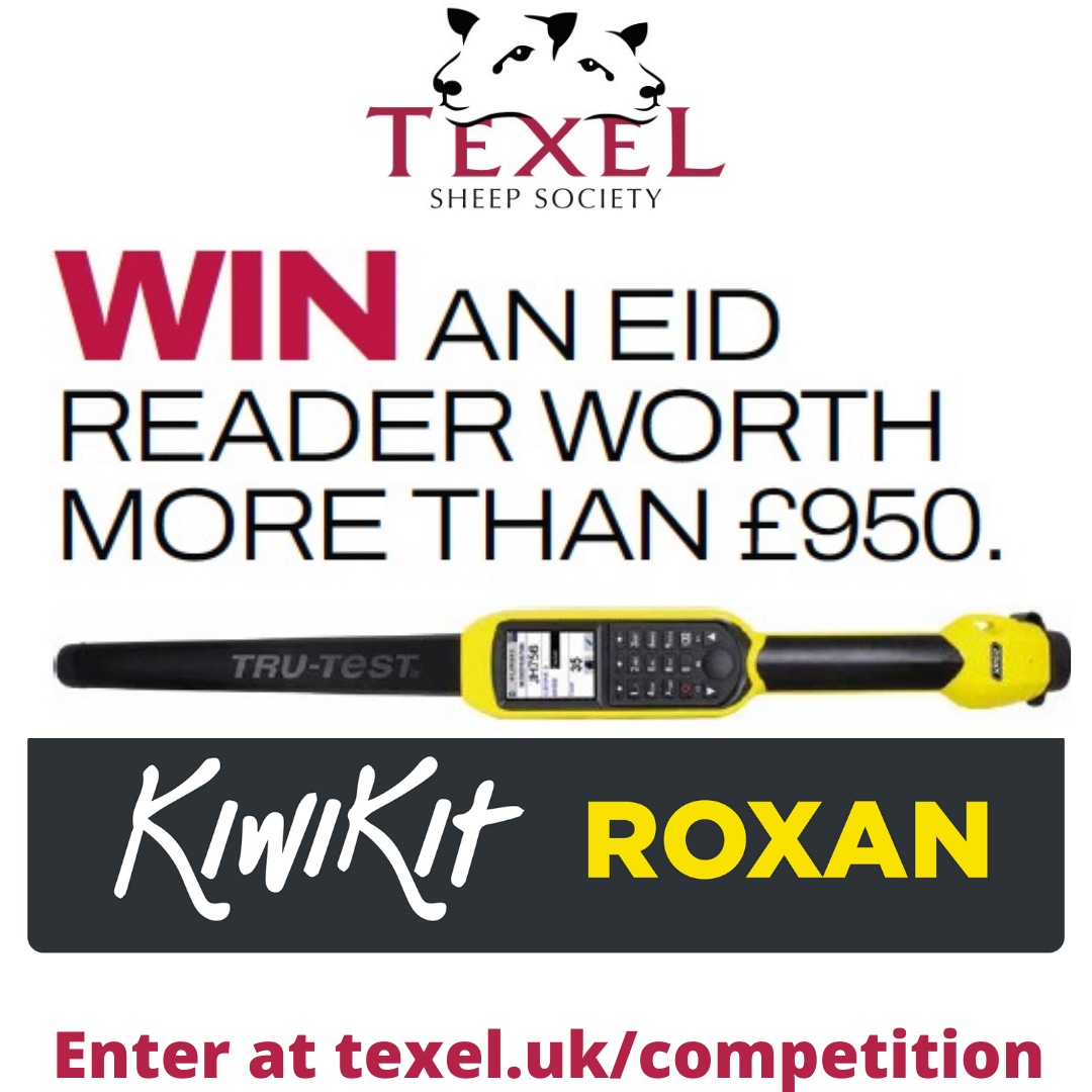 Got a few minutes to spare this weekend? Take five minutes to enter this year's Society competition and put yourself in with a chance to win an EID reader in partnership with @kiwikitroxan. To enter simply head to texel.uk/competition, answer a few simple questions.