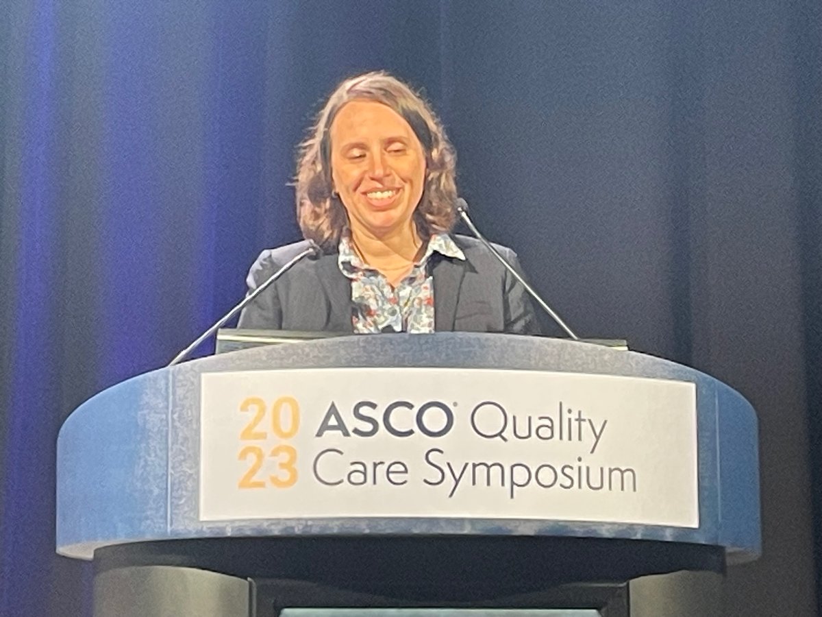 @ASCO @stage4kelly @ErinEKent @BThomPhD @UREssien @guptaarjun90 @QasimHussainiMD @DukeCancer Dr @BThomPhD on 'System-Level Changes to Decrease the Financial Hardship of Modern Cancer Care for Patients and Families' 1⃣Patient education, literacy, assistance 2⃣Care Team Practice Change i.e telehealth 3⃣Health system investment i.e screening & process change #ASCOQLTY23