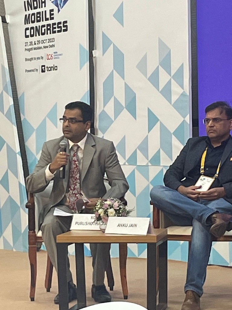 KPMGIndia's tweet photo. When it comes to designing guard rails for #generativeAI, the only way to have high accuracy is to be #responsible and #selfregulated while creating generative AI models: Purushothaman KG, @KPMGIndia | #IMC2023 @exploreIMC #KPMGAtIMC #TechnologyInnovation https://t.co/bREyhhMkGZ