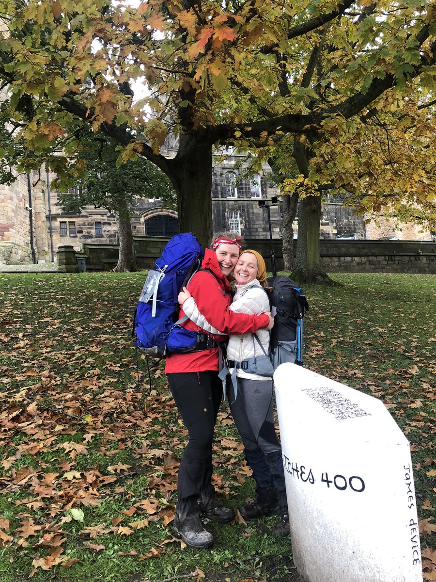 'WELL DONE' to Georgina and also Helen from @outreach_opera on their completion of the Lancashire Witches Way this week.  #charitywalk #fundraising #opera #outreachopera #pendlewitches #lancashirewitches #walking #hiking