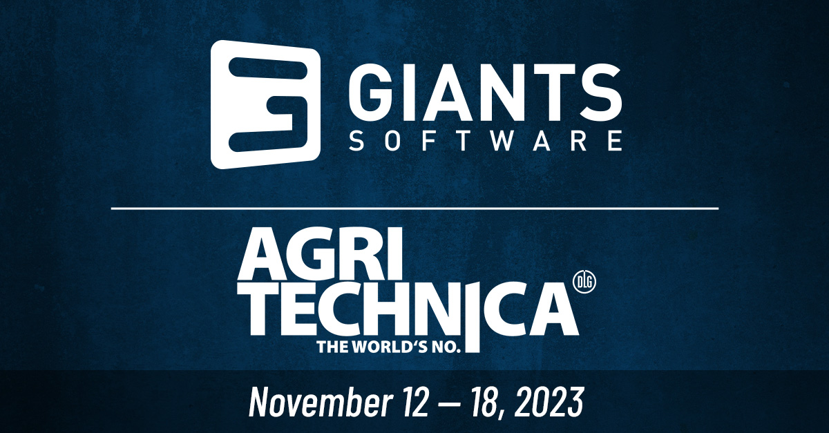 GIANTS Software will present @farmingsim live at @agritechnica, Hannover (DE). Visit us at Pavillion 32 and enjoy the show! More at giants-software.com/news.php?show=… #FSL #agriculture #event