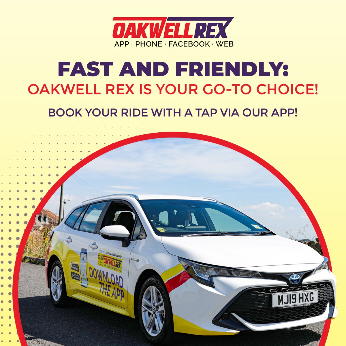 OakwellRexTaxis's tweet photo. Whether you're headed to work, to the airport, a night out, or just need a quick ride around town, we're here for you! 🚕💨 
Contact us for a ride:
☎️ 01924 471111
📲 https://t.co/bgQxwP5hZP
#OakwellRex #TransportationService https://t.co/ozPdrrzCoM