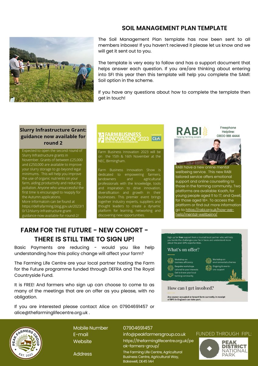 It's been a busy time for the Peak Farmers Group
#readallaboutit
#peakdistrict