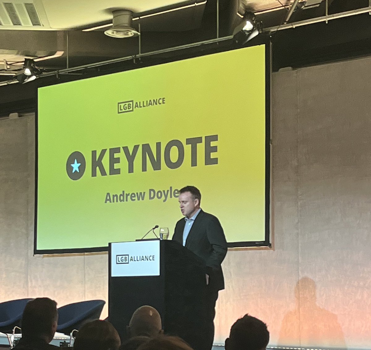 NotAllGays's tweet photo. Keynote speaker @andrewdoyle_com at #LGBAlliance2023 https://t.co/d9Gbc44uMs