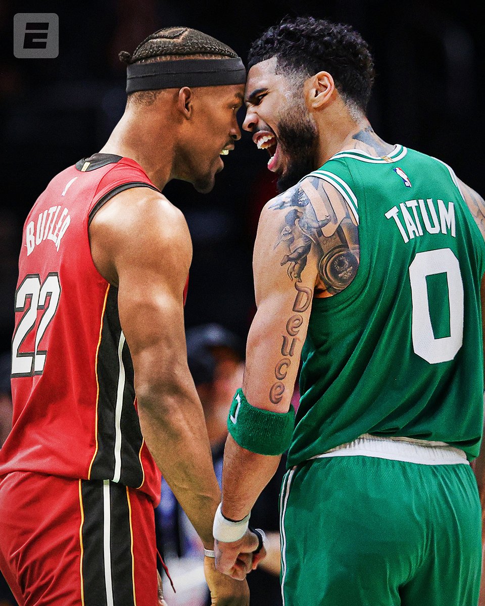 espn's tweet photo. An Eastern Conference Finals rematch 🍿

📺 7:30 ET | ESPN https://t.co/nV0M6qXWpL