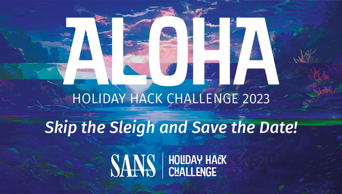 🎅 It always pays to have Santa in your corner. Subscribe to be notified when Holiday Hack Challenge 2023 opens for play and your odds of making the “Nice List” are sure to skyrocket.

🚀  sans.org/u/1se2

#HolidayHack #Cybersecurity