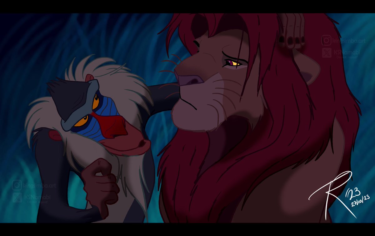 Look Harder (Screenshot Redraw)

Working later, so decided to chill this morning and do a screenshot redraw.

I really like the colours in this scene.

#simba #rafiki #disney #fanart #thelionking #lionking