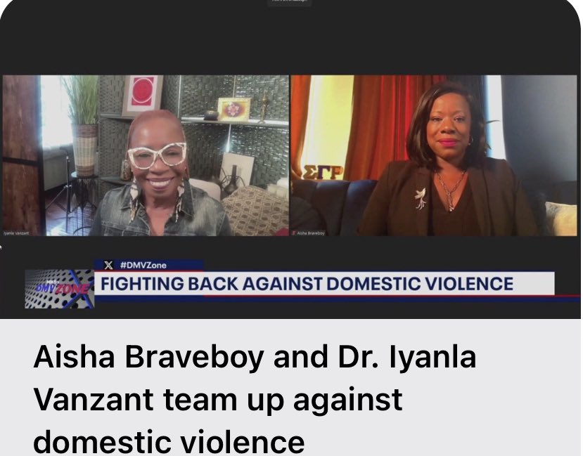PGSAONEWS's tweet image. @IyanlaVanzant joined @SABraveboy on @fox5dc for an interview about the importance of the upcoming Not One event. Click the link to hear what they had to say. fox5dc.com/video/1301976 #pgsaonews #bravejustice #NotOne #PrinceGeorgesCounty #DomesticViolenceAwarenessMonth