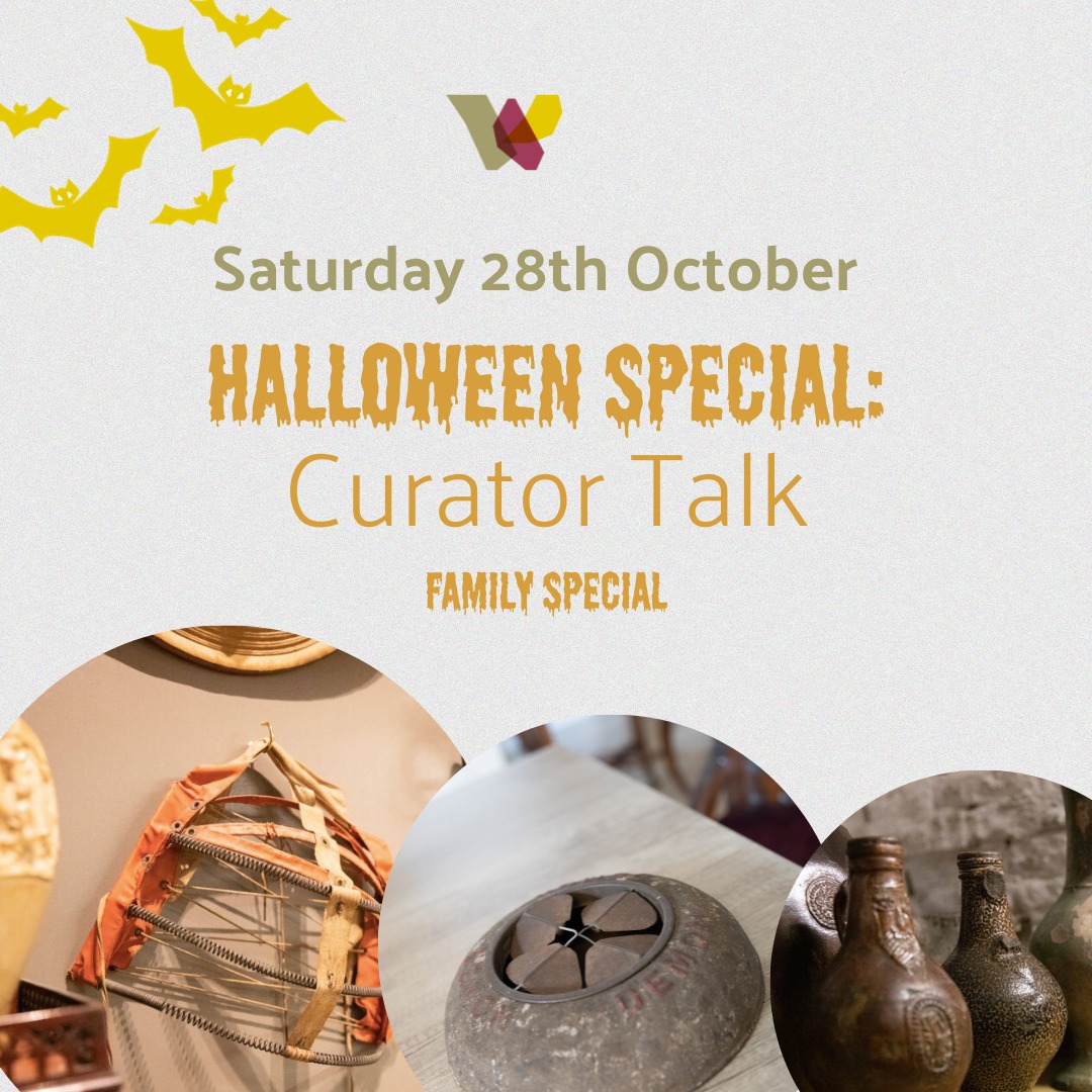 The Whitaker are Halloween-ready, and they’re going to get you in the spooky spirit, too!
 
This weekend you can take on their pumpkin trail around the museum and grounds 🎃
 
You can hear all about these artefacts at 11 am tomorrow during the Halloween Special: Curator Talk.