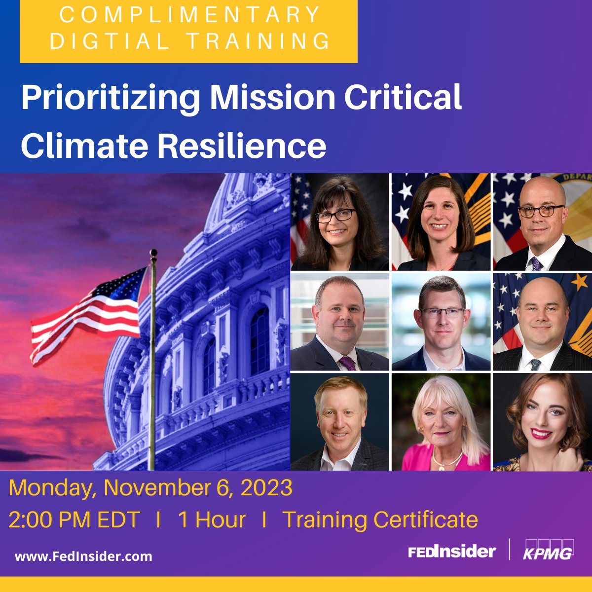 Join @FedInsider 11/6 as we explore the impact of EO 13990, evolving threat landscapes, and strategies for building resilience in the face of expanding risks, with @EPA @DeptofDefense @USDOT @ArmyIMCOM @DeptVetAffiars & @KPMG. Register free: tinyurl.com/2cmh3rux @PegHosky