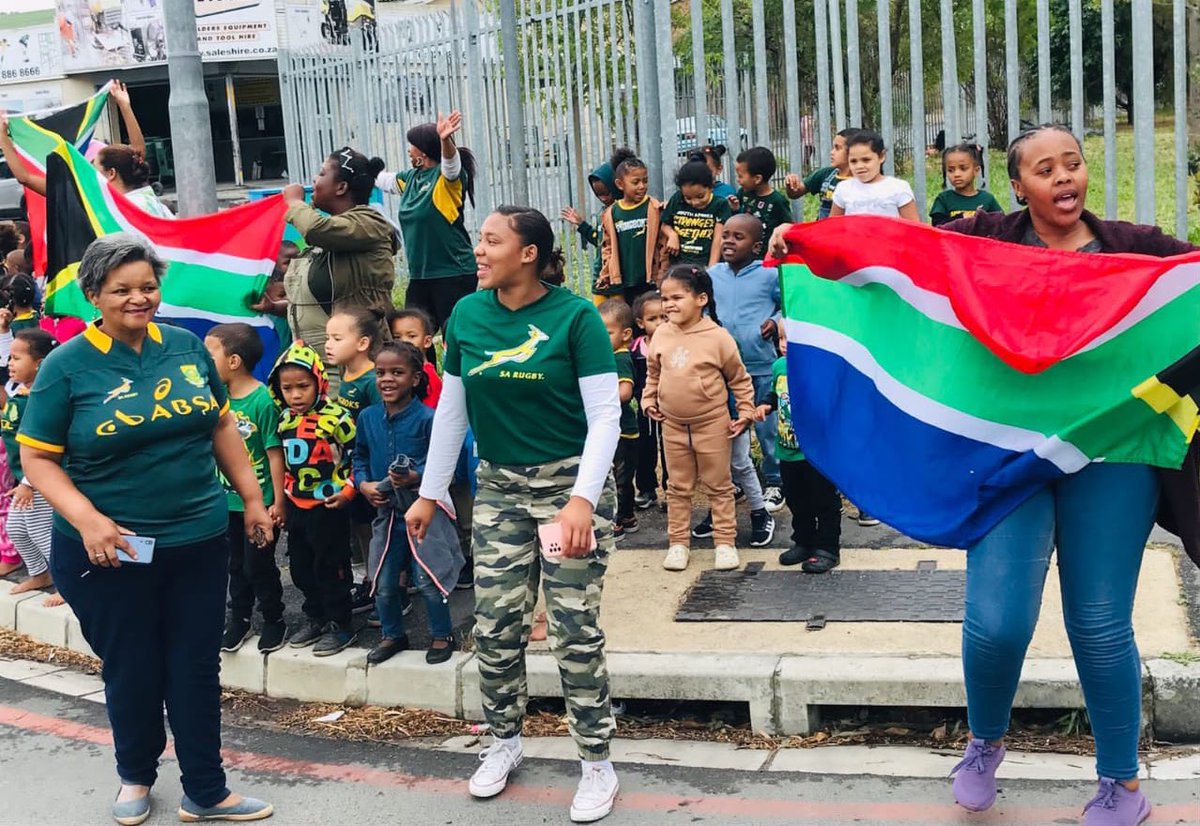 ActionSA_WC's tweet photo. 📸 | Our Cape Winelands Regional Secretary, Mildred Davids, is cranking up the excitement as we gear up for the #RWCFinal https://t.co/6EAkkbzF4d