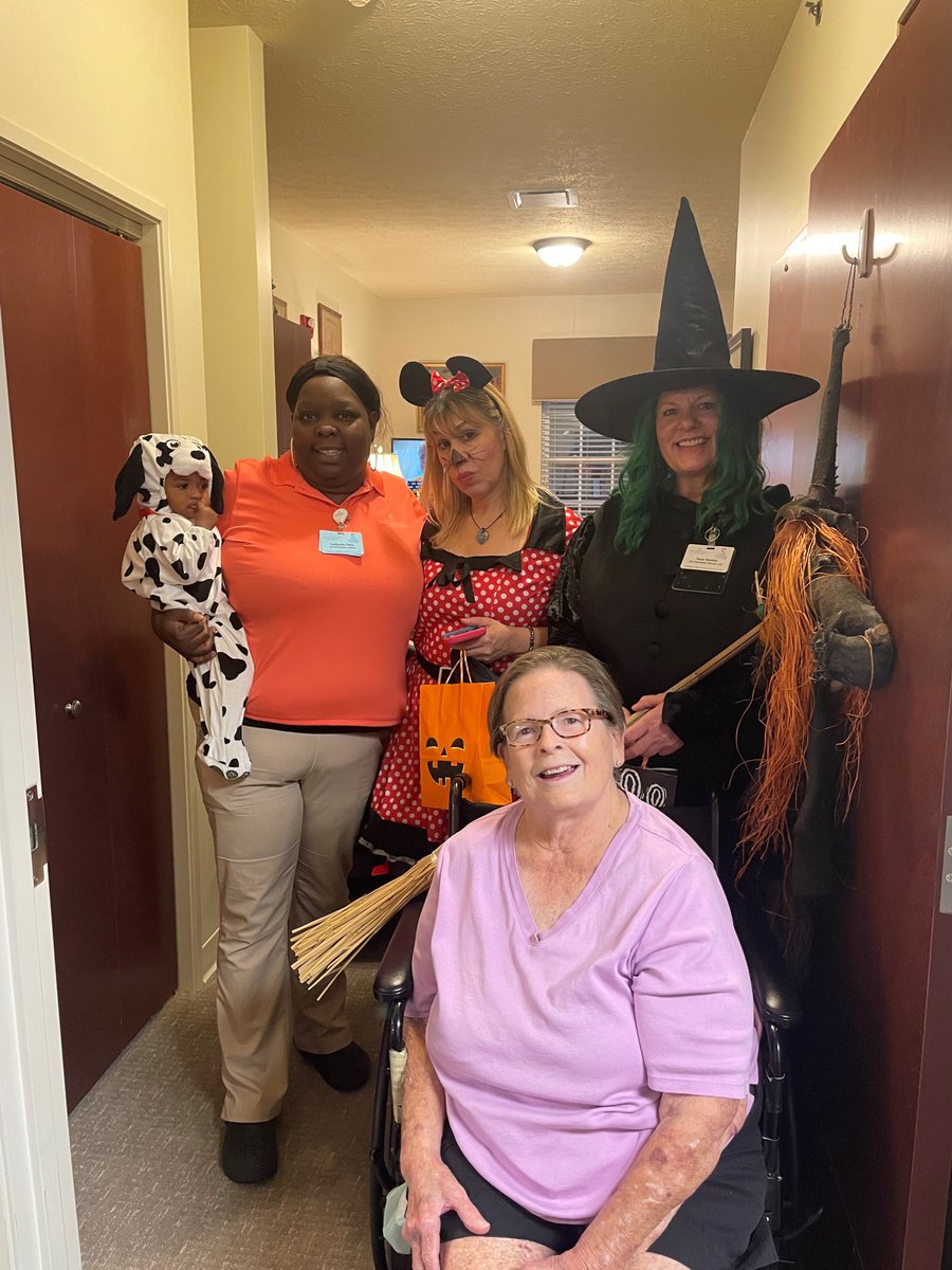 We are in full Halloween mode here at Westport Place!  Last night we had the cutest trick or treaters come by to see our residents.  🎃 👻
